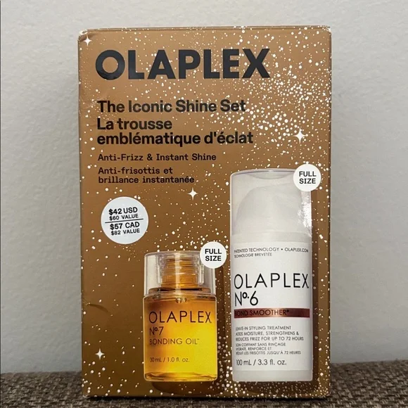 BNIB Olaplex The Iconic Shine Set Bonding Oil + Bond Smoother Full Sizes - Picture 5 of 5